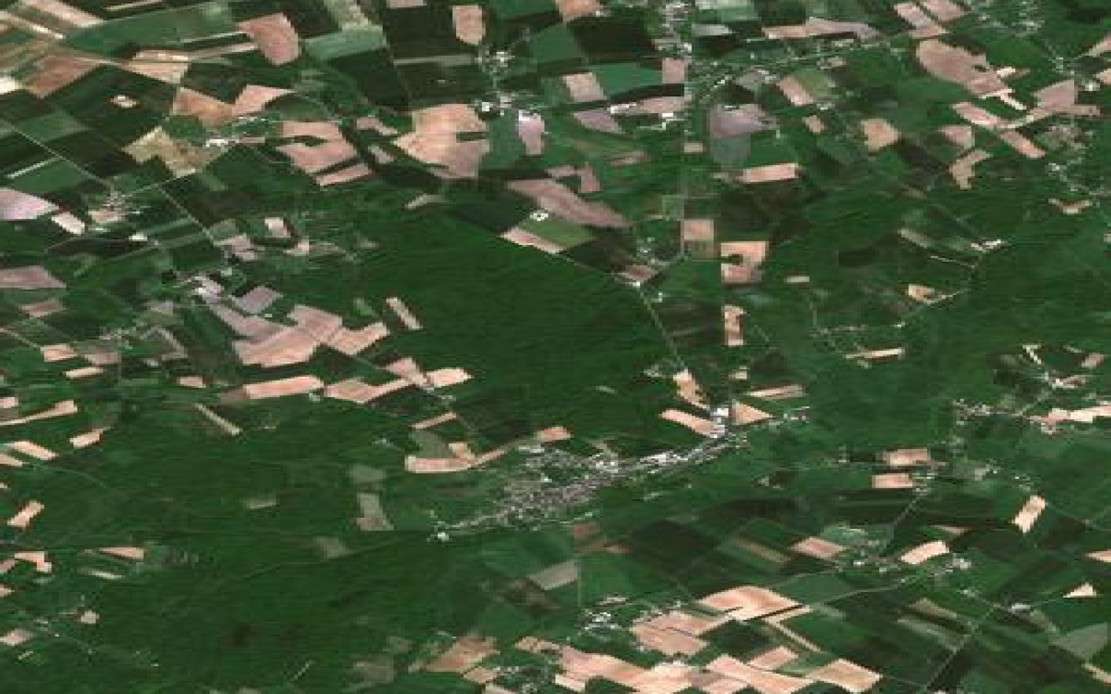 Vue aérienne de Ervy-le-Châtel