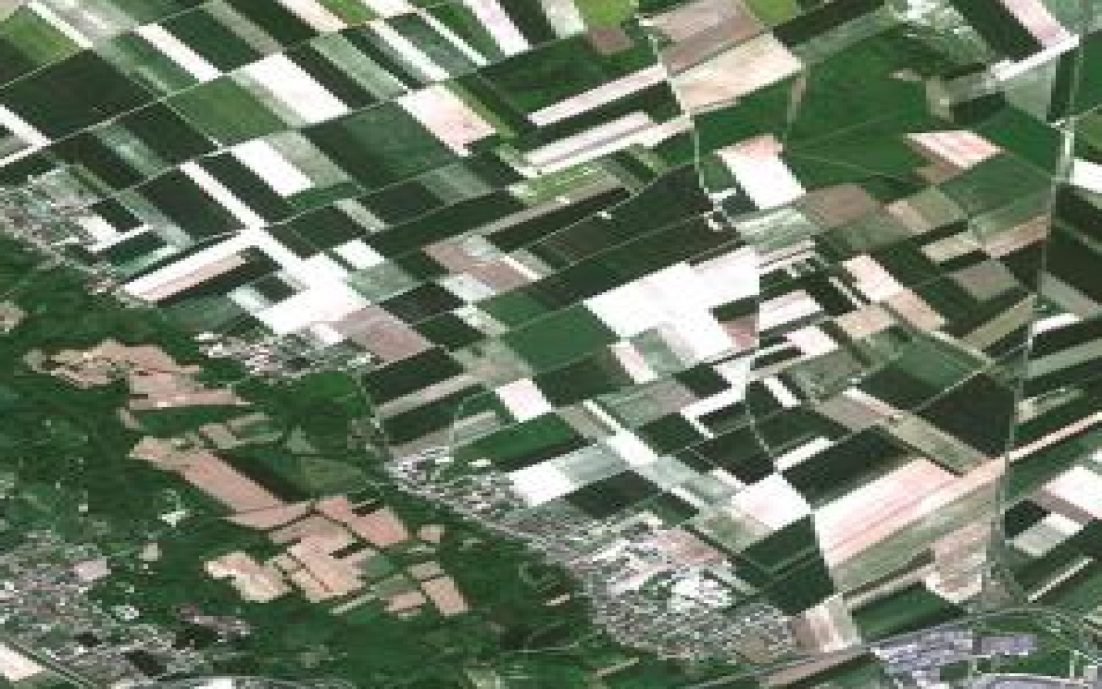 Vue aérienne de Sainte-Maure