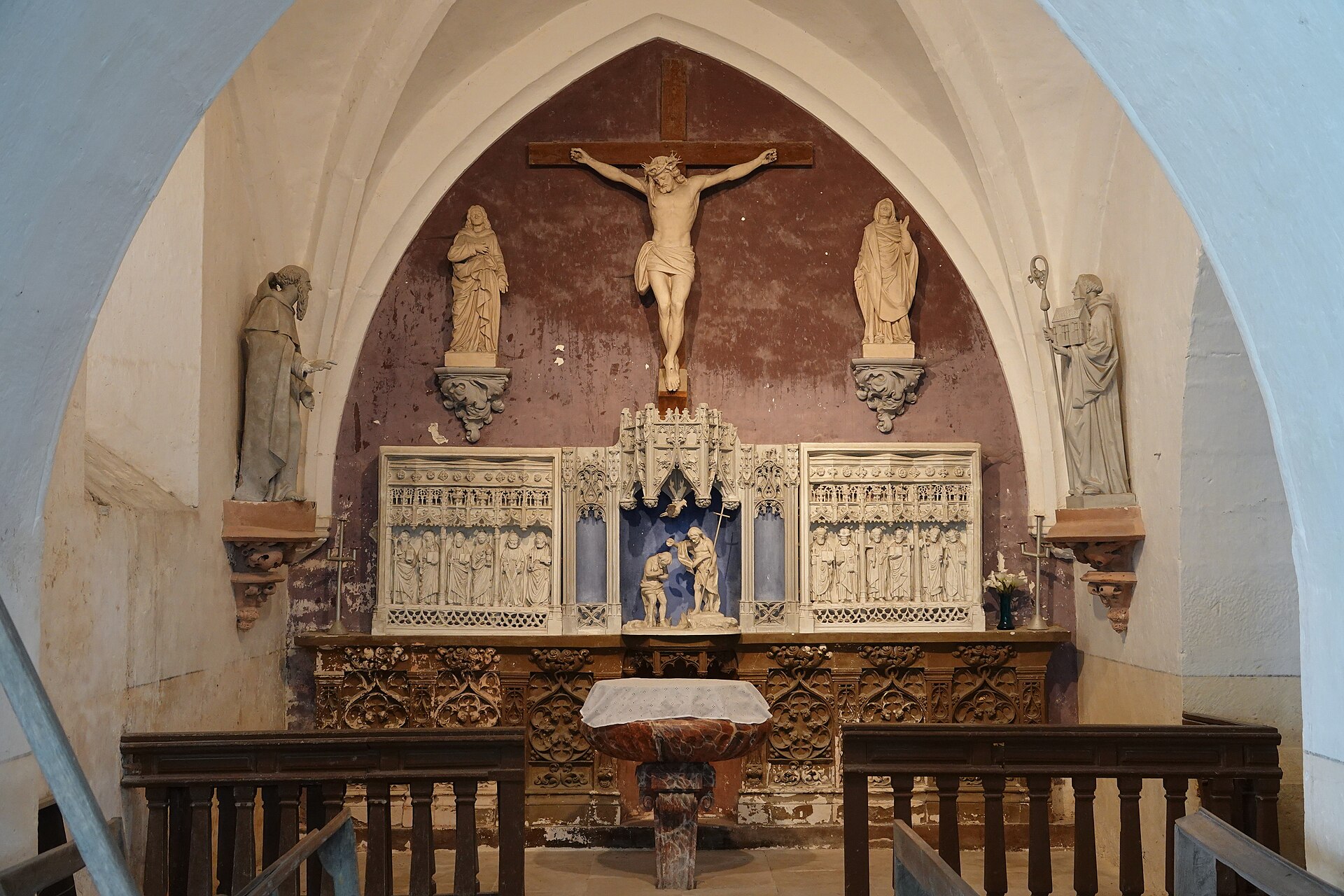 Église Saint-Maurice de Rouvres-les-Vignes, Chapelle des fonts baptismaux